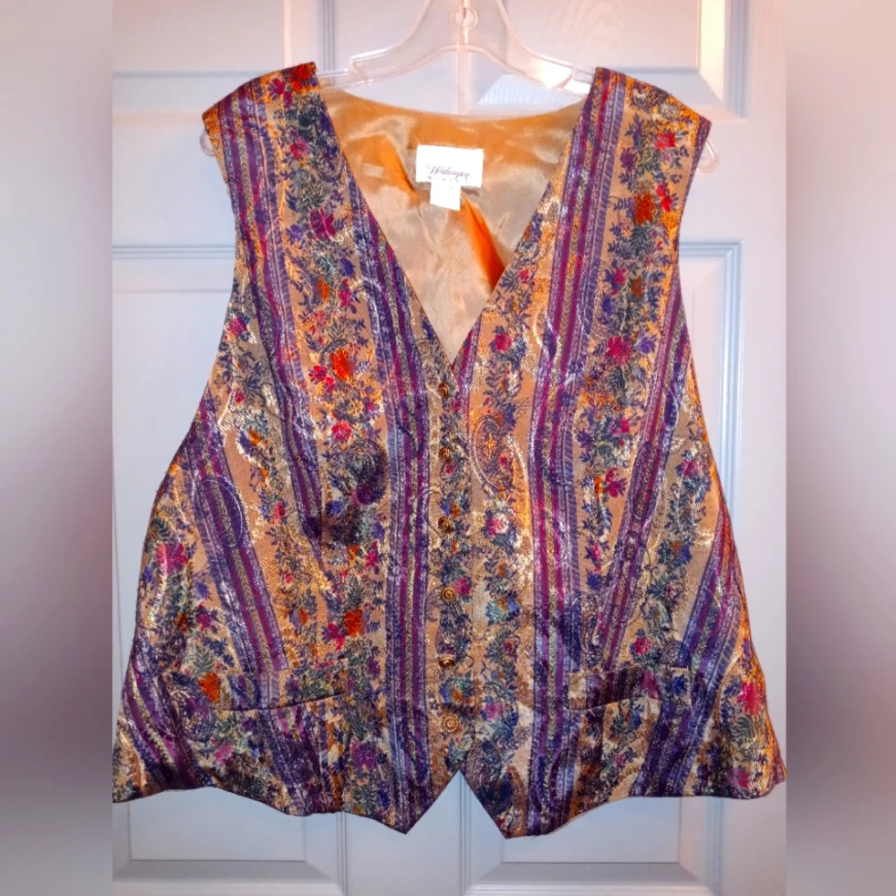 80s Vintage Tapestry Vest